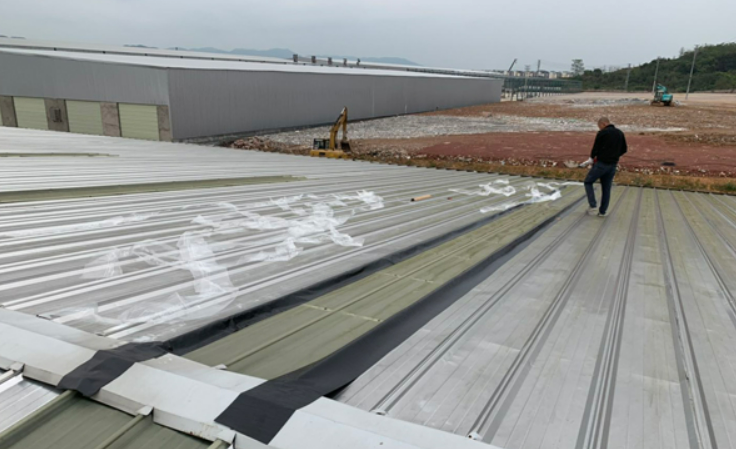 郊区厂房屋面防水维修案例